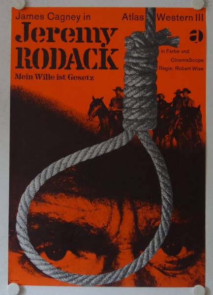 Jeremy Rodack - Mein Wille ist Gesetz originales deutsches Filmplakat (R60s)